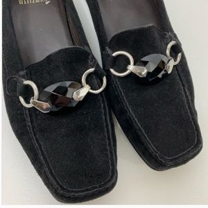 Stuart Weitzman Black Loafers Size 5 never worn